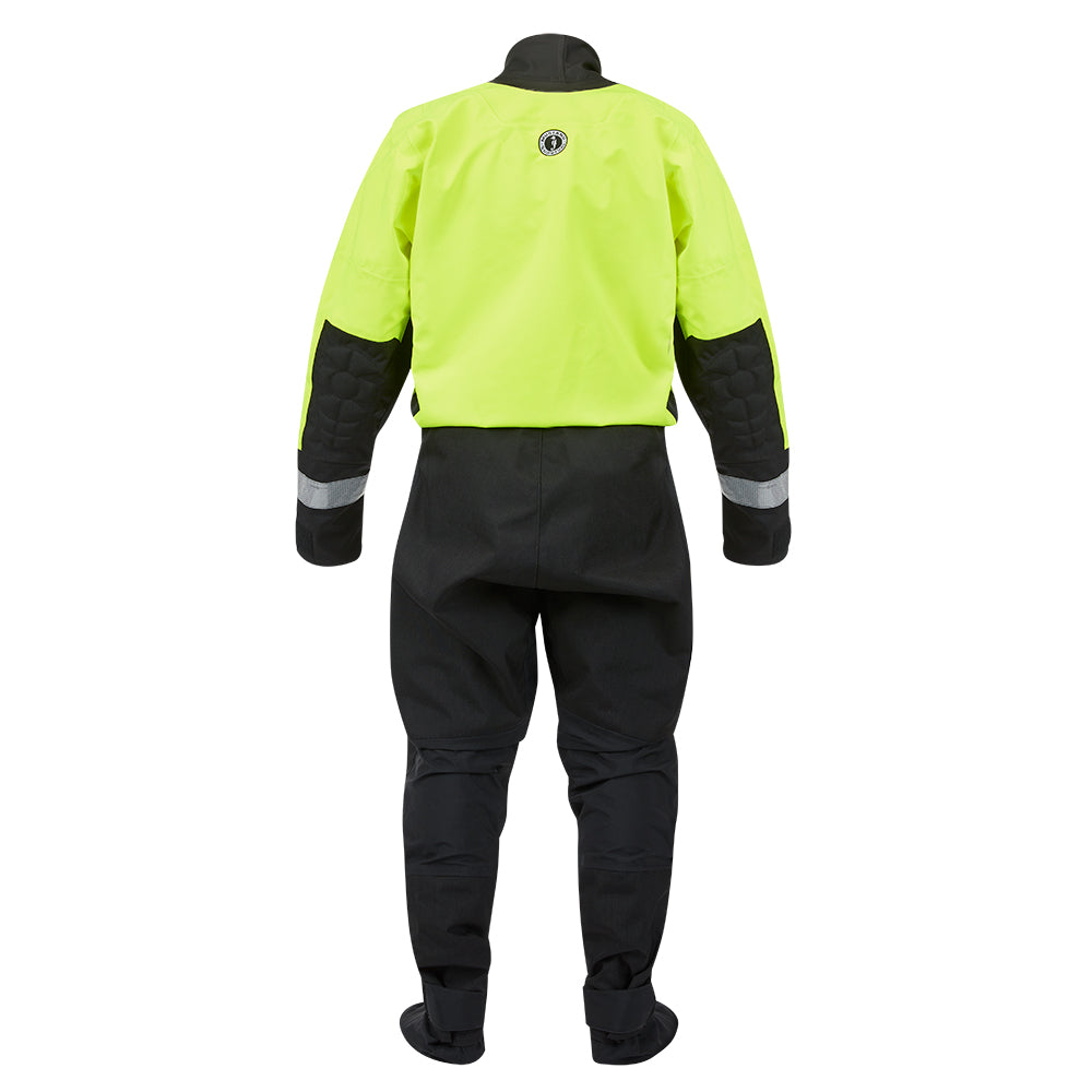 Mustang MSD576 Traje seco de rescate acuático - Amarillo fluorescente Verde-Negro - Mediano [MSD57602-251-M-101]
