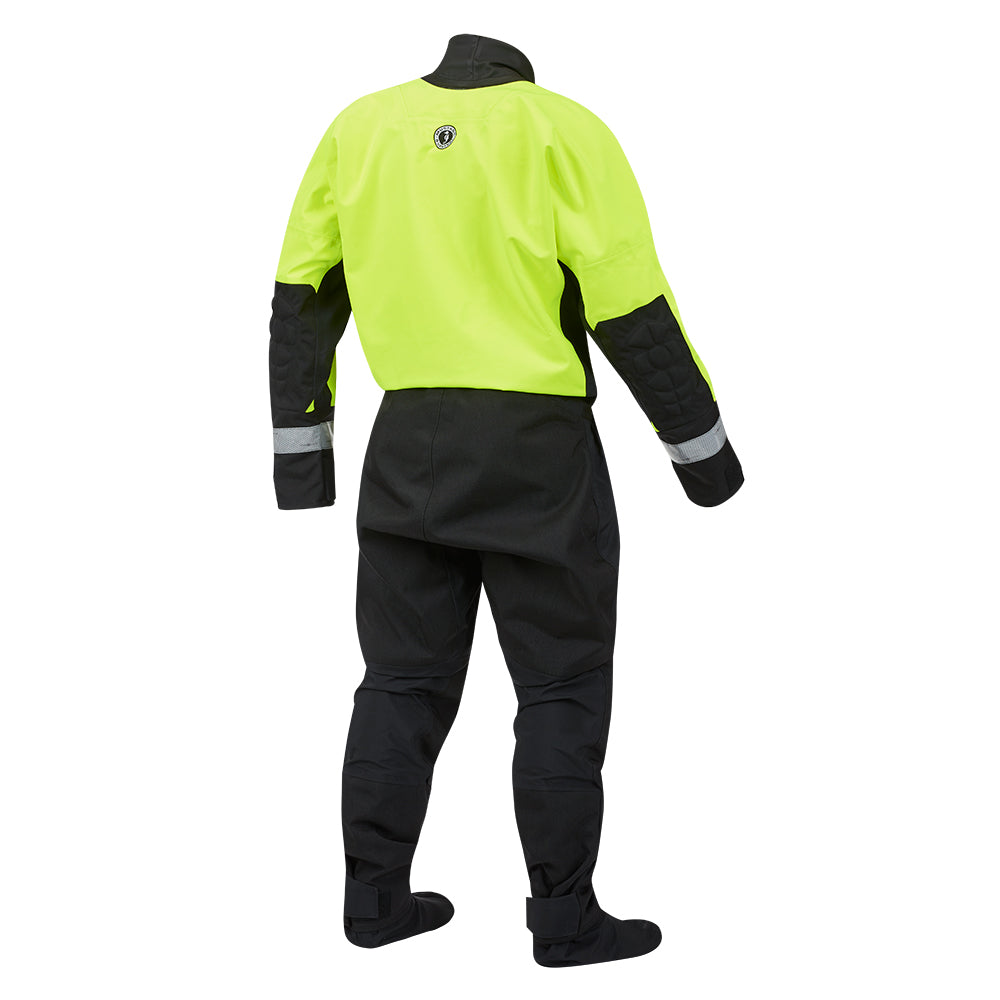 Mustang MSD576 Traje seco de rescate acuático - Amarillo fluorescente Verde-Negro - Mediano [MSD57602-251-M-101]