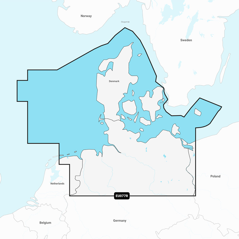Garmin Navionics+ NSEU077R - Denmark &amp; Germany, North - Marine Chart