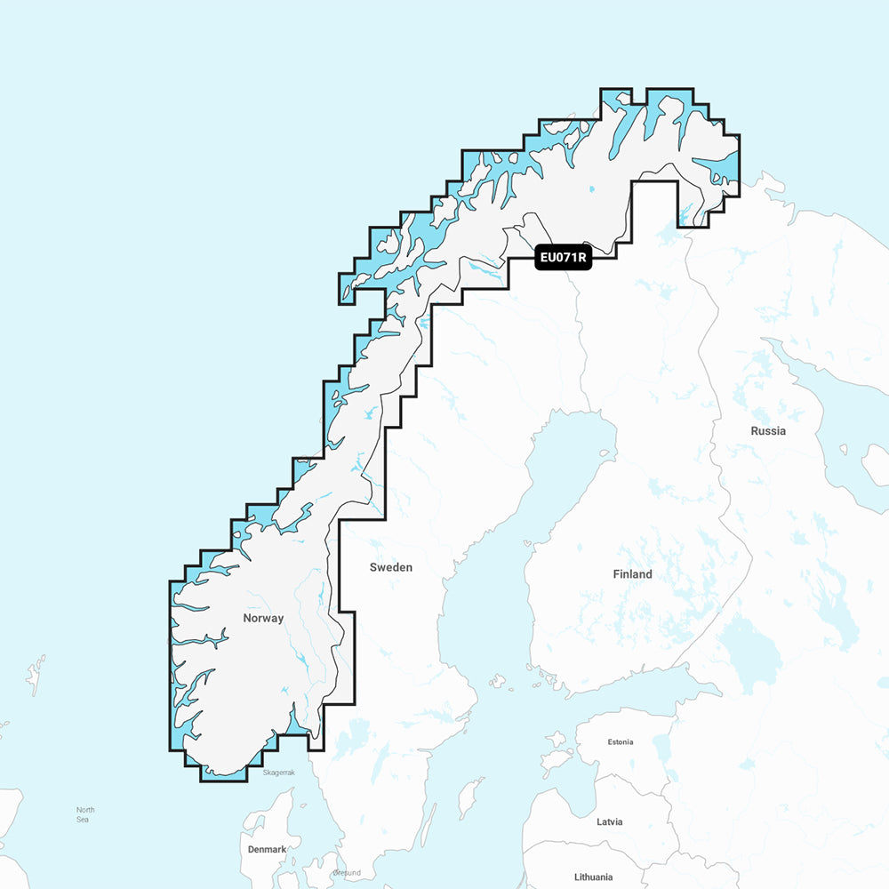 Garmin Navionics+ NSEU071R - Norway Lakes &amp; Rivers - Inland Marine Chart