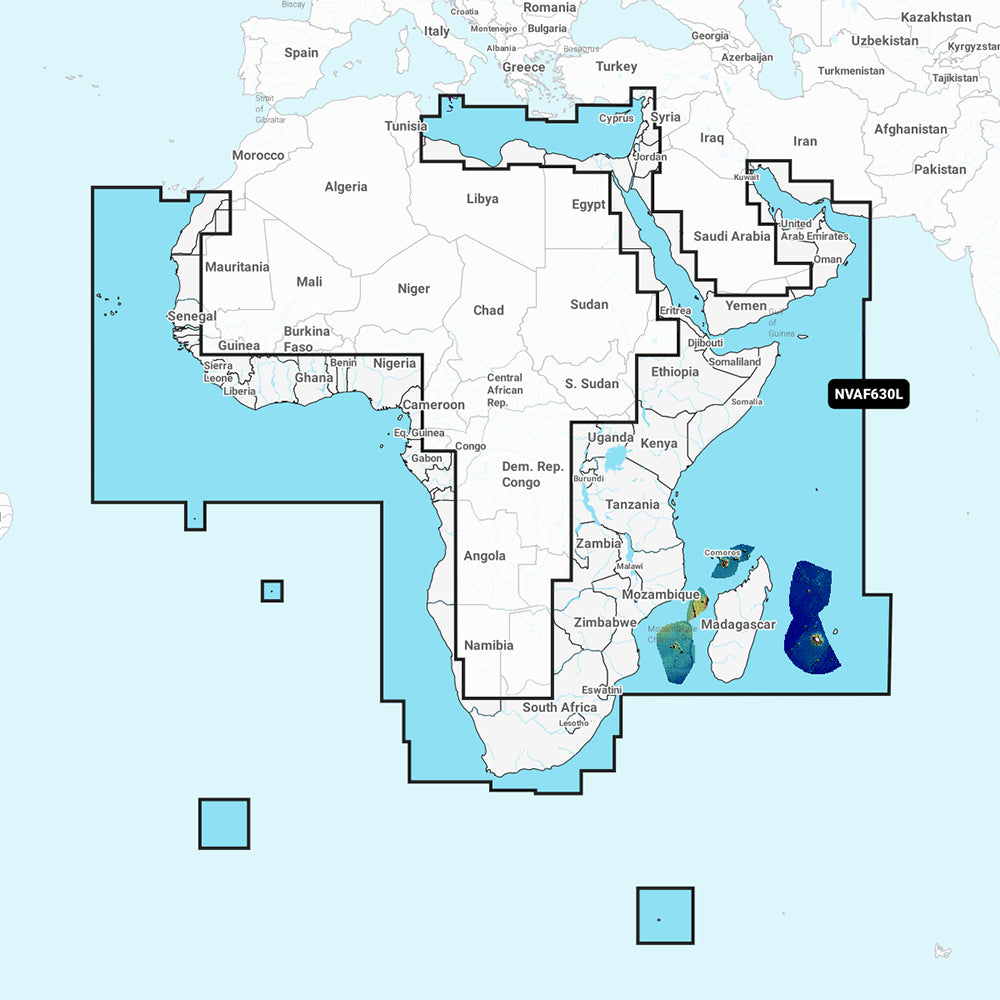 Garmin Navionics Vision+ NVAF630L - Africa &amp; Middle East - Marine Chart