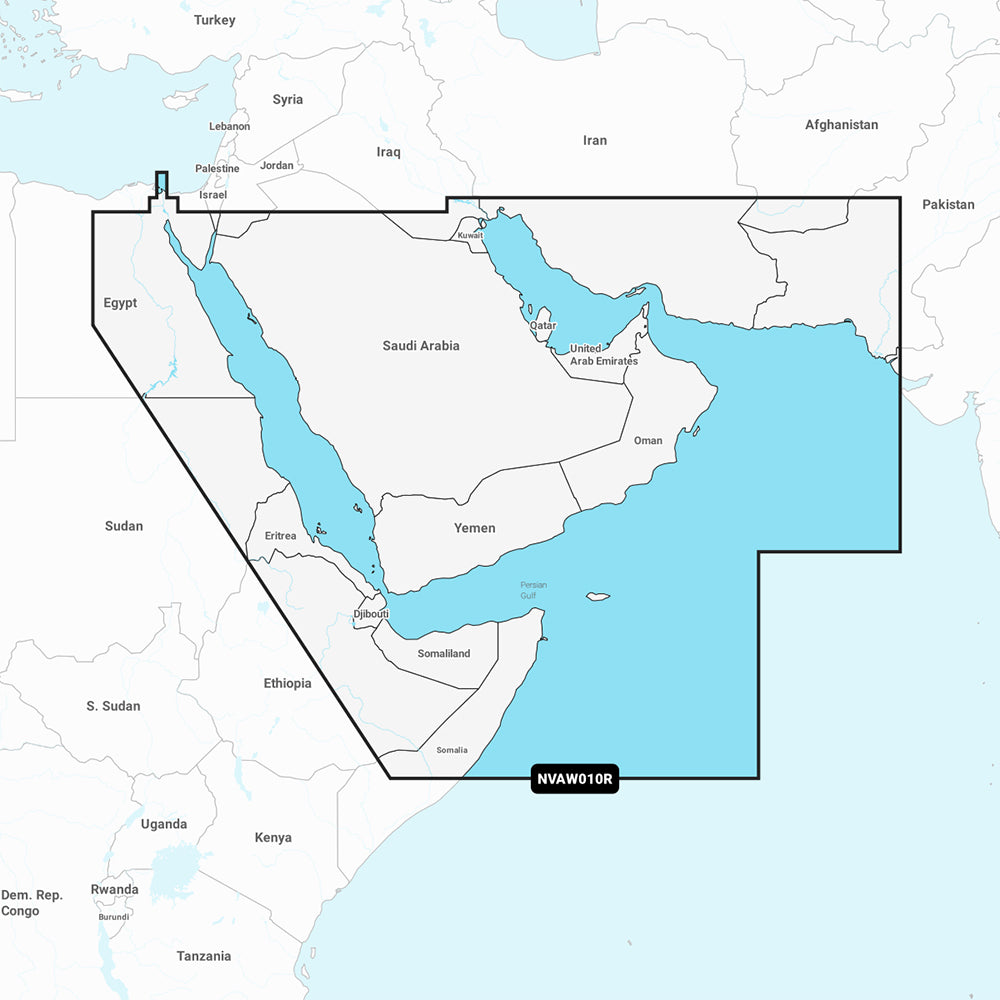 Garmin Navionics Vision+ NVAW010R - The Gulf &amp; Red Sea - Marine Chart