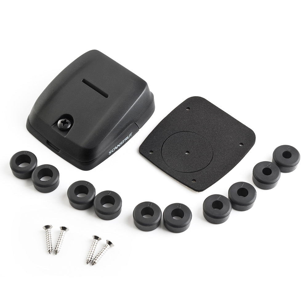 Sello de cable doble horizontal Scanstrut - Negro [DS-HD10-BLK]