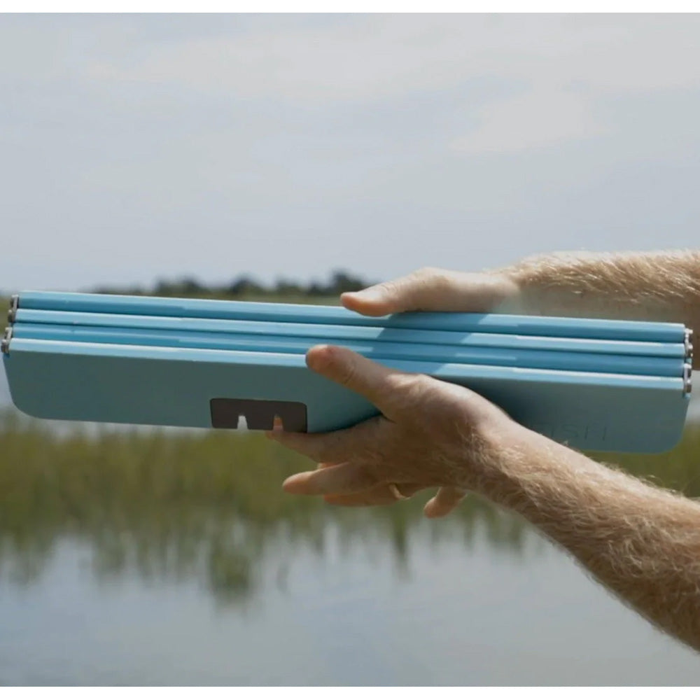 Planche à découper pliante Toadfish Stowaway avec aiguiseur de couteaux intégré - Sarcelle [1054]
