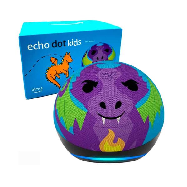 Amazon Echo Dot 5th Gen Kids with Alexa (Dragon Design)