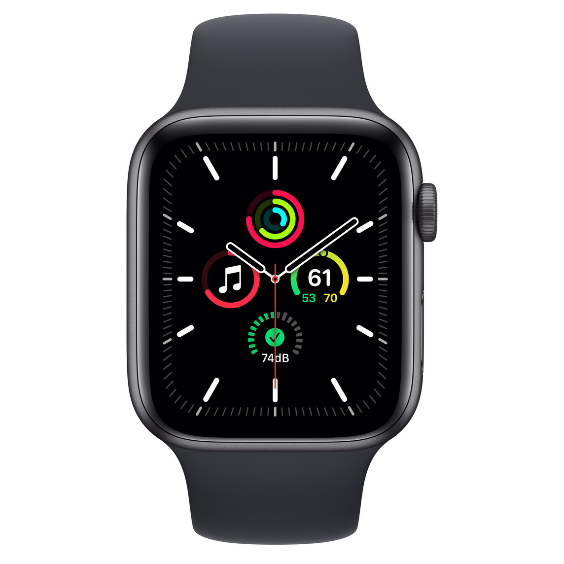 Apple Watch SE, 44mm, GPS, Aluminum (Space Gray)