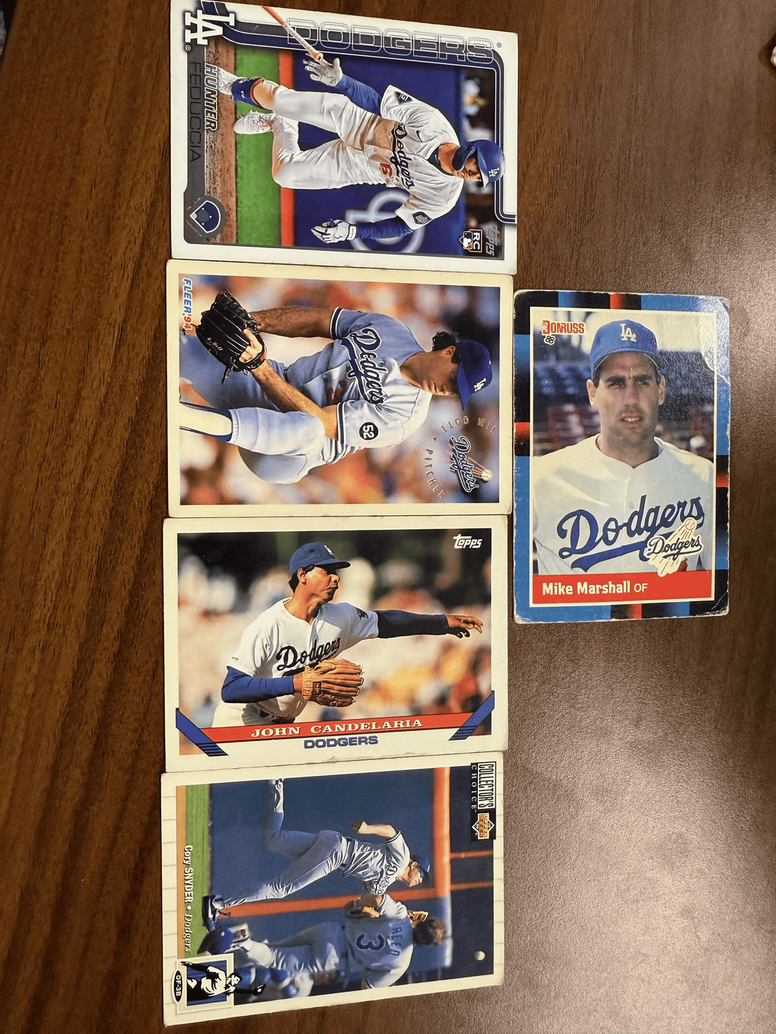Los Angeles Dodgers Baseball Card Lot – Vintage & Modern Mix