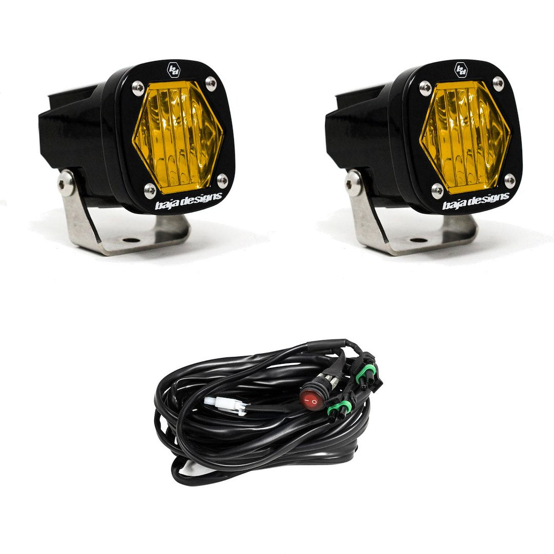 BAJA DESIGN S1  PAIR AMBER WIDE CORNERING LED [387815]