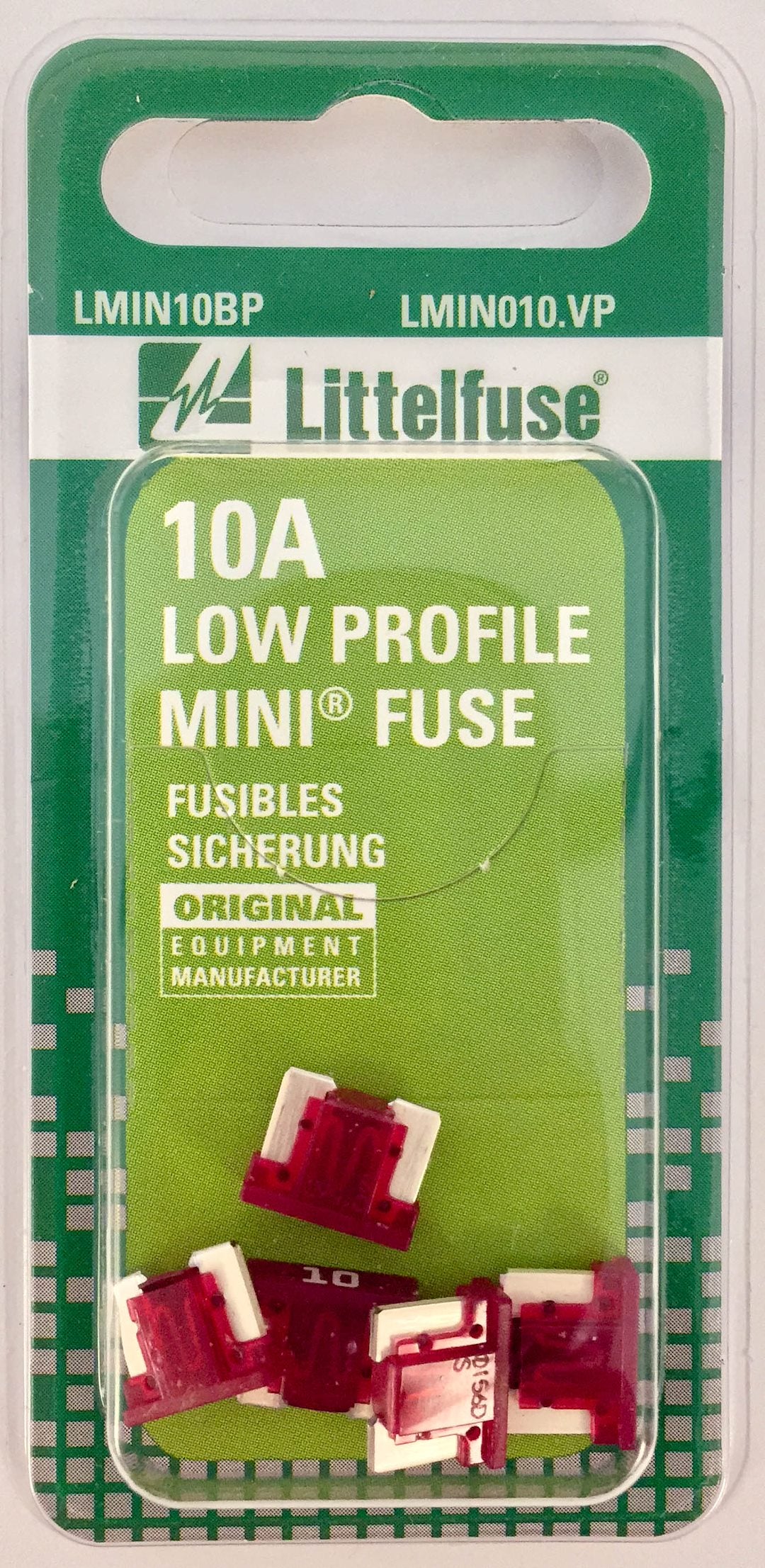 LITTELFUSE LOW PRO MINI BLADE 10A [LMIN10]