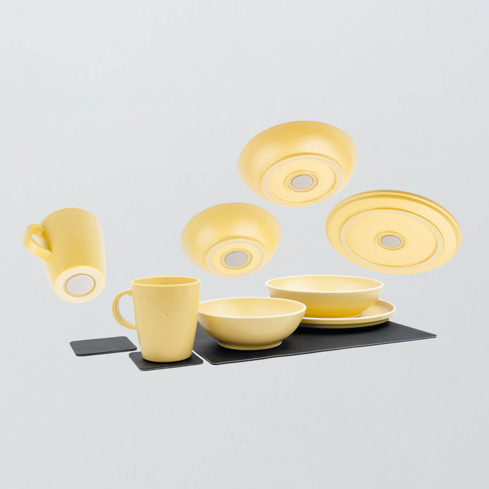 SILWY MAGNET TABLEWARE SET DOLOMIT YELLOW + META [SYBR-KGS-11-Y]