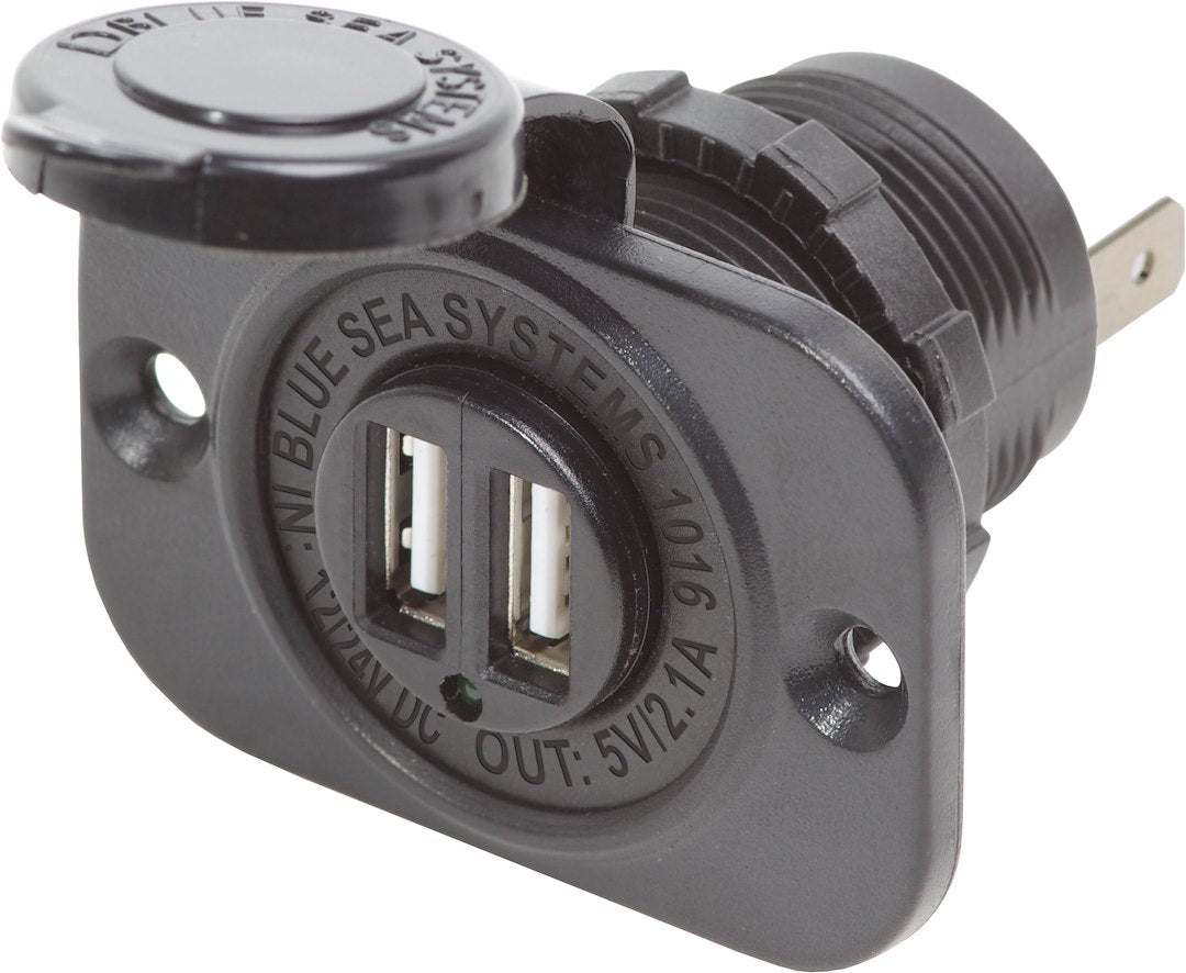 BLUE SEA DUAL USB CHARGER SOCKET [1016-BSS]
