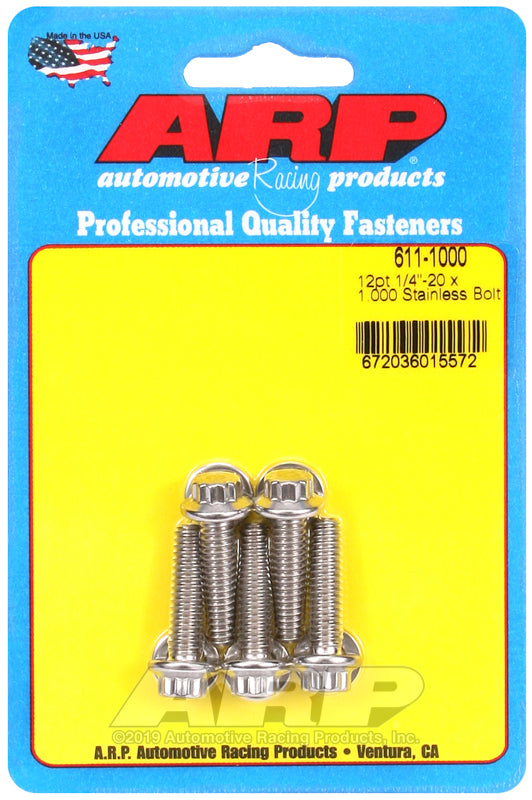 ARP 12 PT 1/4-20X1.000 PK/5 [611-1000]