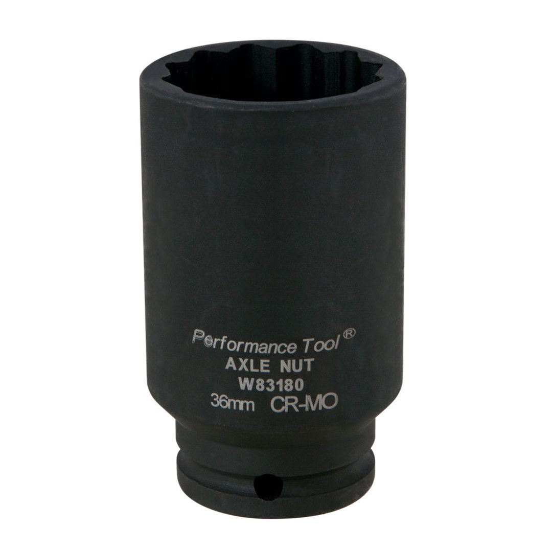 PERFORM TOOL AXLE NUT SOCKET 36MM [W83180]
