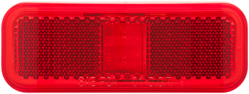 OPTRONICS LED MARK LIGHT;RECT;1 WIRE;RED [MCL44RB1]