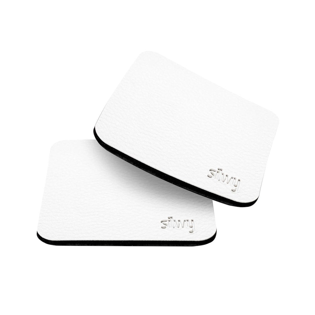 SILWY MAGNET METAL-NANO-GEL-PADS (SQUARE) WHITE [U000-QU-W-2]