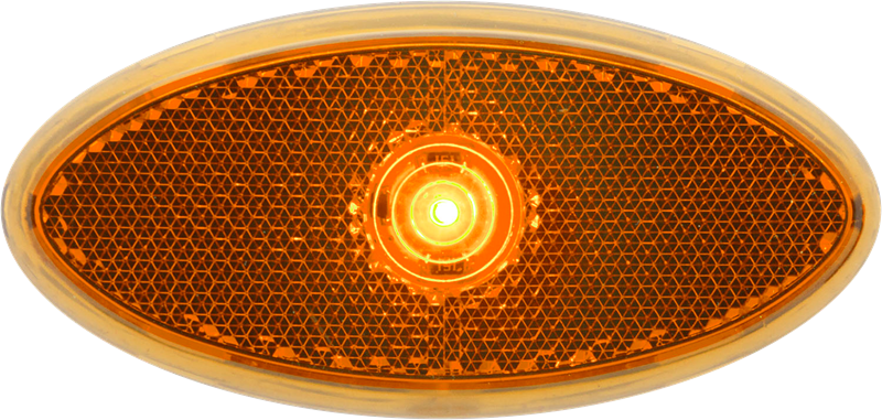 OPTRONICS LED 2X4 M/C;AMB;RFLX;BLCKBASE;HARDW [MCL0030ABB]