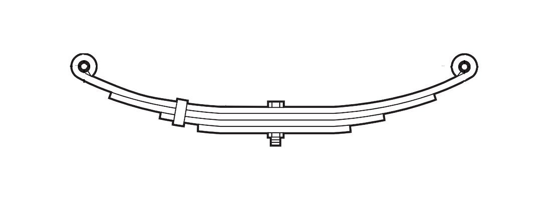DEXTER AXLE SPRING  DOUBLE EYE    26E-1750 WEAV [072-042-00]