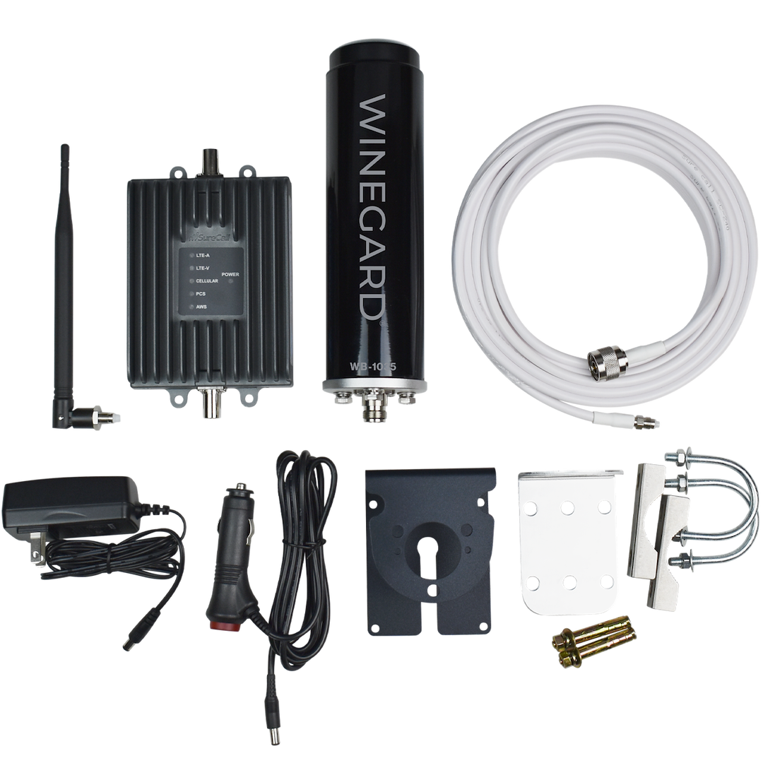 WINEGARD WINE GARD CELL BOOSTER BLACK AT [WB-1035]