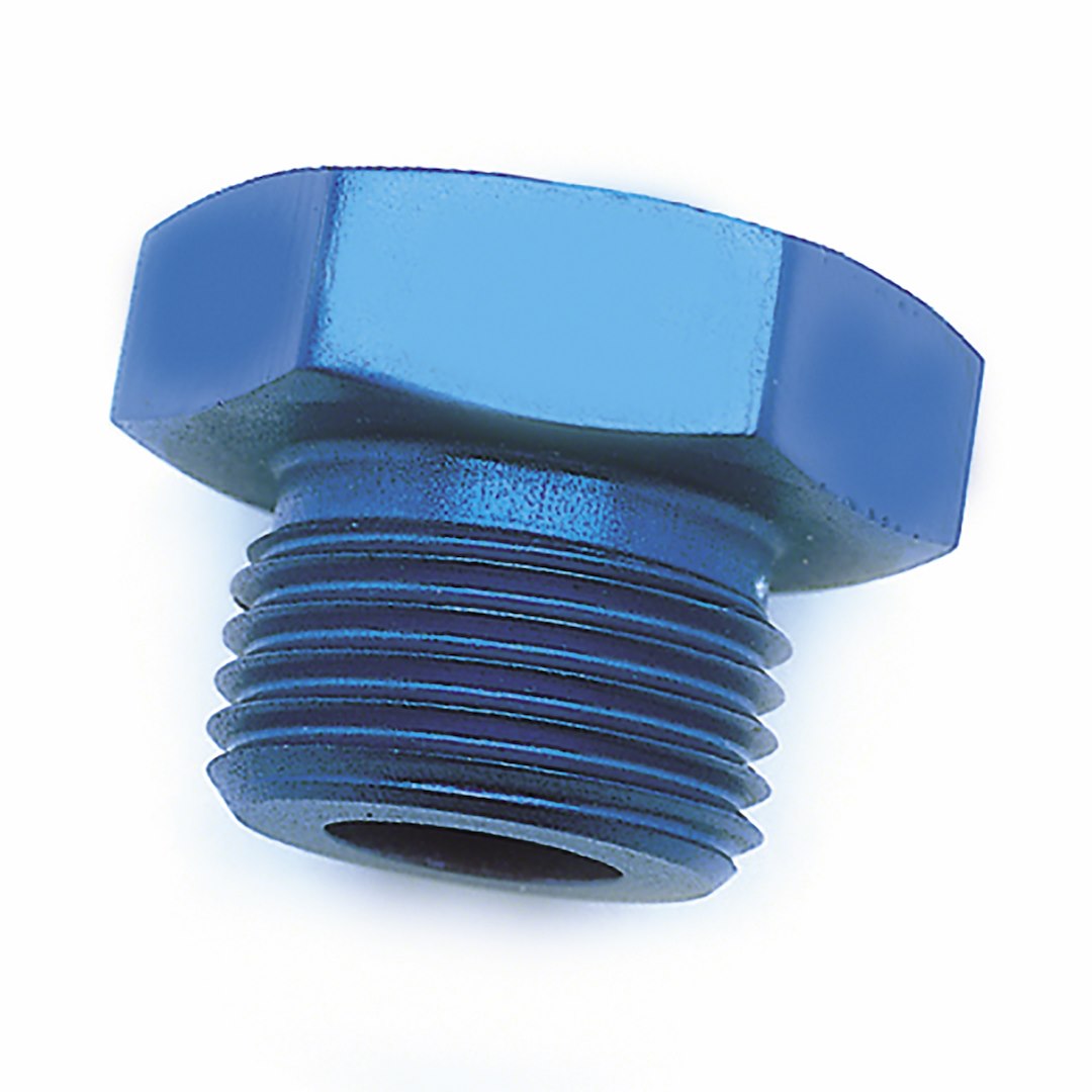 SPEEDFX -12AN BLU ST THRD(O-RING) PLG [561214]