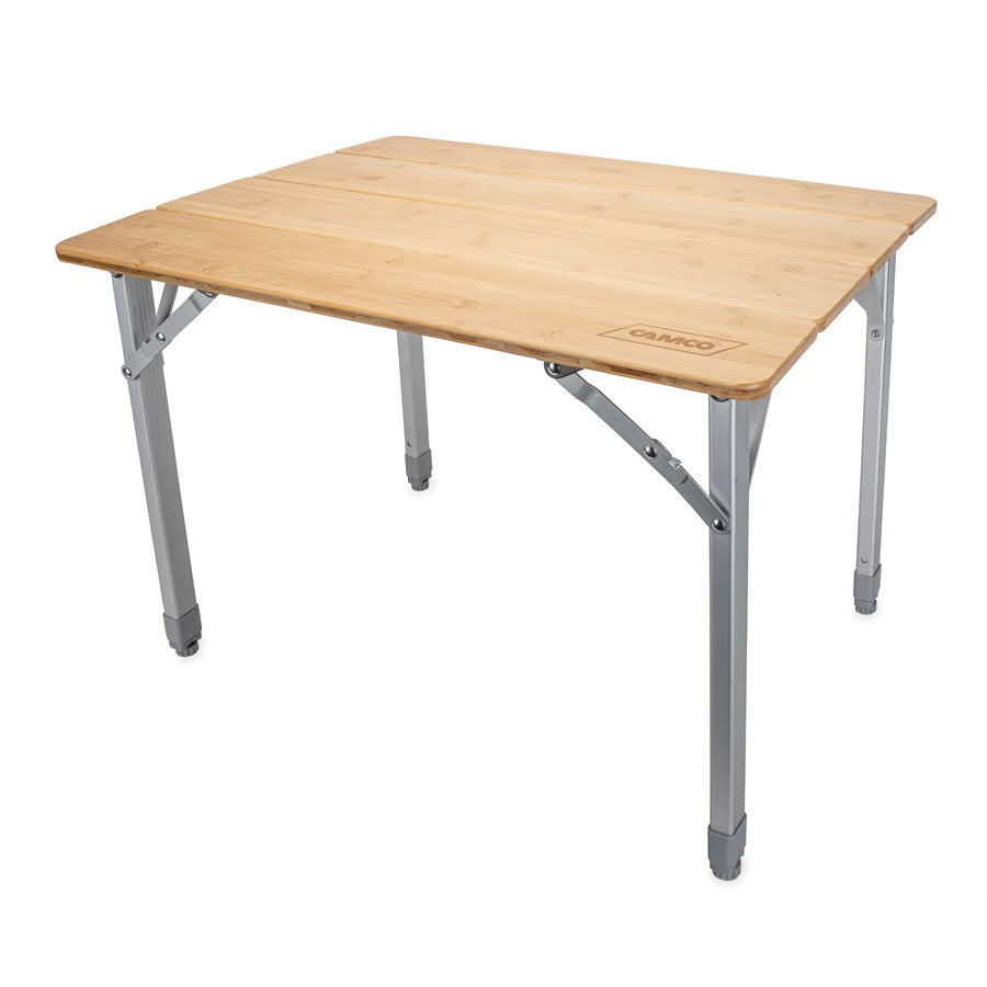 CAMCO BAMBOO FOLDING TABLE W/AL LEGS ADJ [51895]