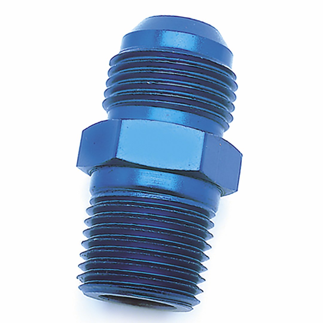 SPEEDFX -4AN X1/8NPTF BLU ST FL TO PIPE ADP [560416]