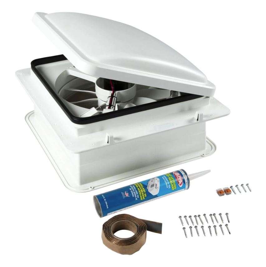 FURRION LLC FURRION RV ROOF VENT FAN WITH LID I [FVF14D90R6A-PW-AM]