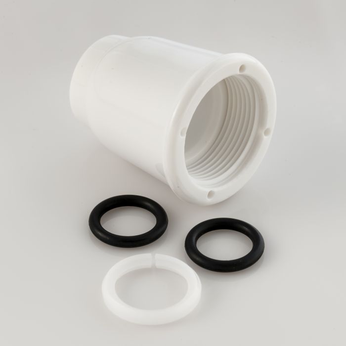 EMPIRE FAUCE SPOUT NUT KIT W/O'RING-WH [CRD-SPTNUT-W]