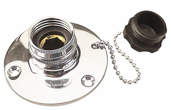 SEA DOG CHROME BRASS FRESH WATER INLET [512110-1]