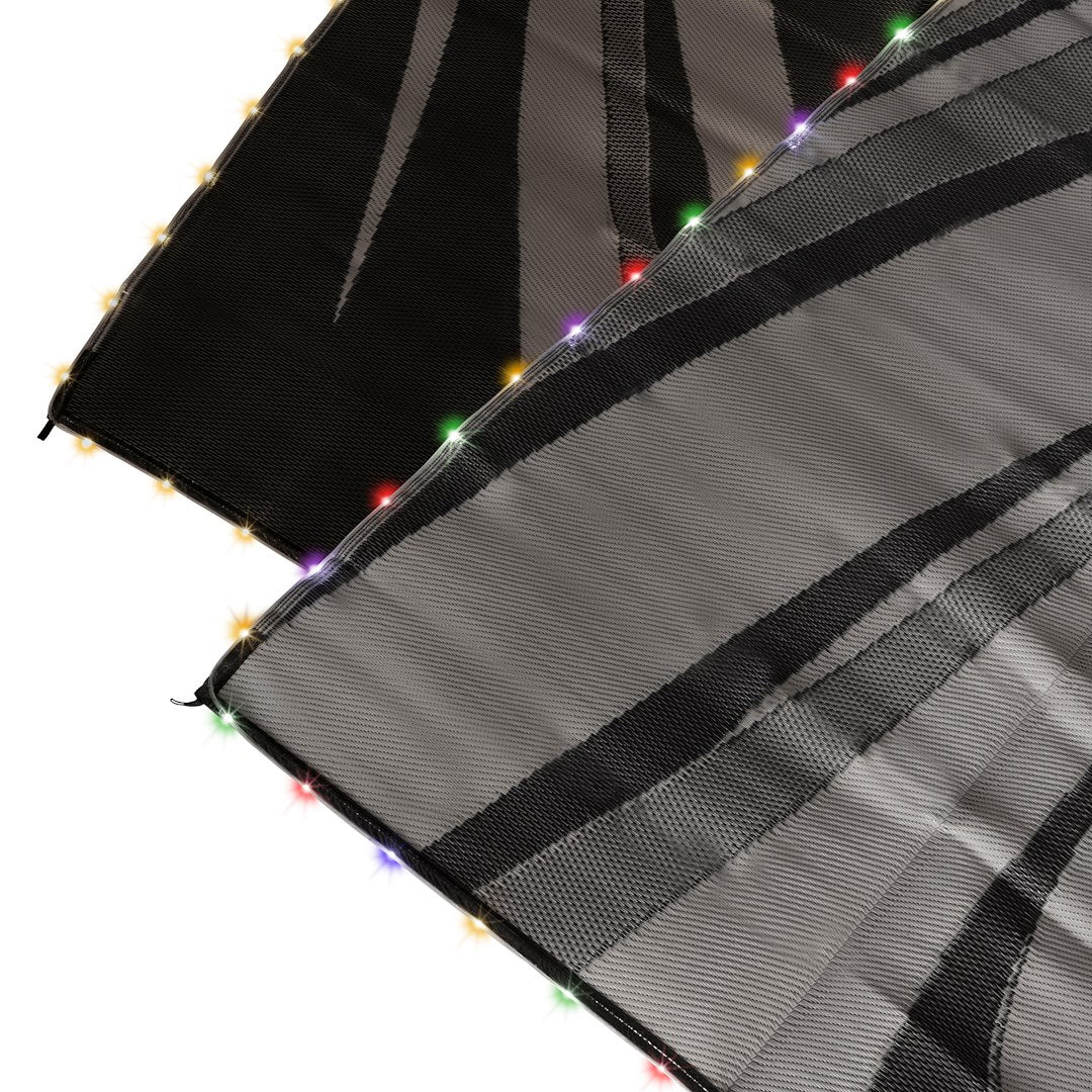 FAULKNER MAT LED MOD SWISH BLACK/GREY 9 X 18 [53025]