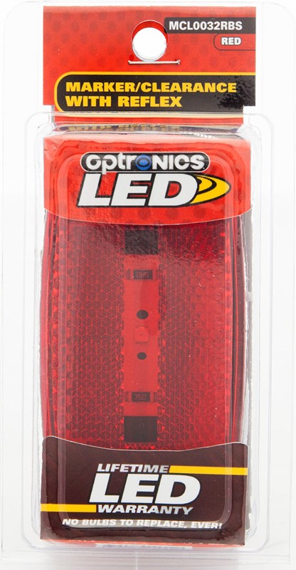 OPTRONICS 1LED M/C LT;OVL;BLK;RED [MCL0032RBS]