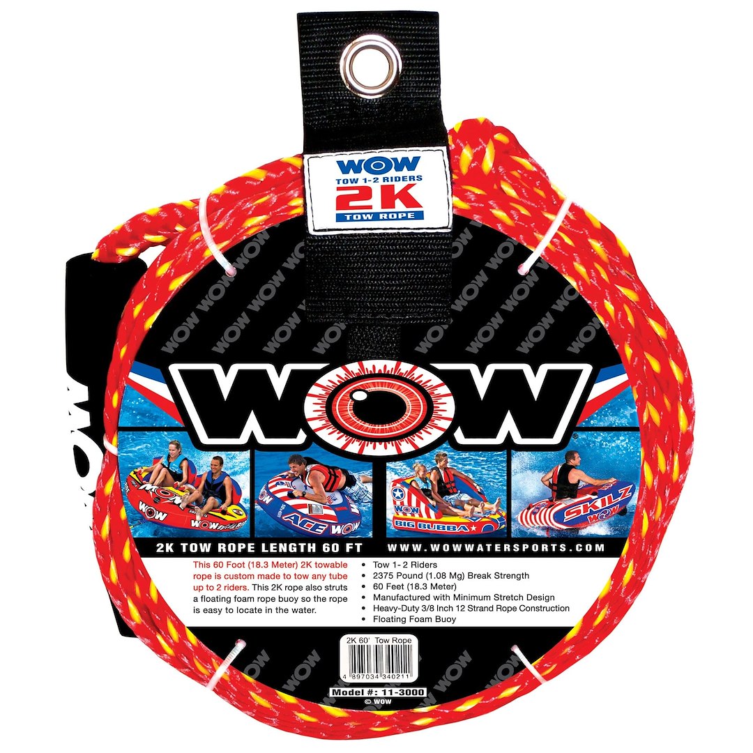 WOW SPORTS 2K 60' TOW ROPE [11-3000]