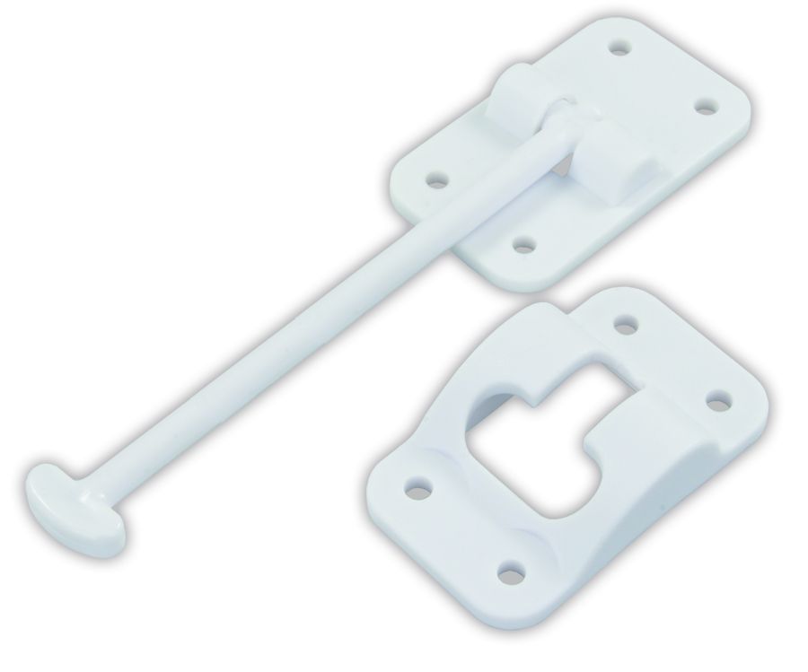 JR PRODUCTS 6' T-STY DOOR HLDR  PW [10444]