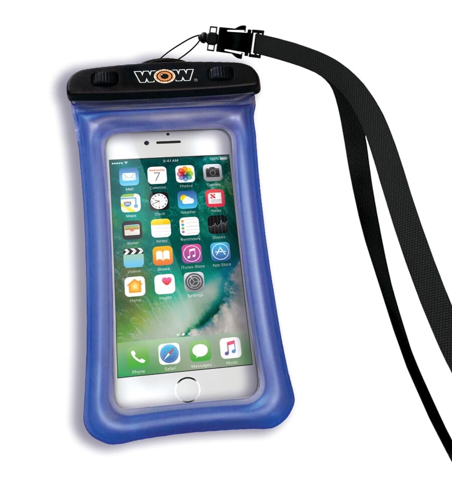 WOW SPORTS H2O PROOF SMART PHONE HLDR 5'X8' BL [18-5020B]