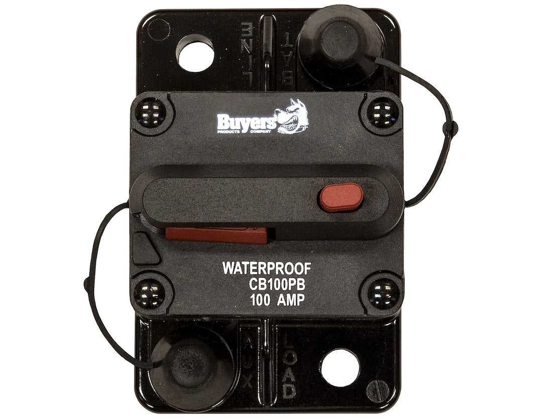 BUYERS PROD CIRCUIT BREAKER 100AMP PUSH-TO-TRIP [CB100PB]