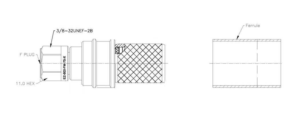 KVH INDUSTRY CONNECTOR - LMR600 [S23-0608]