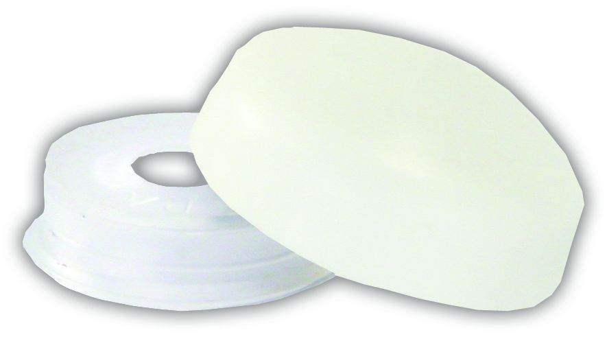 JR PRODUCTS SCREW COVERS  WHT [20375]