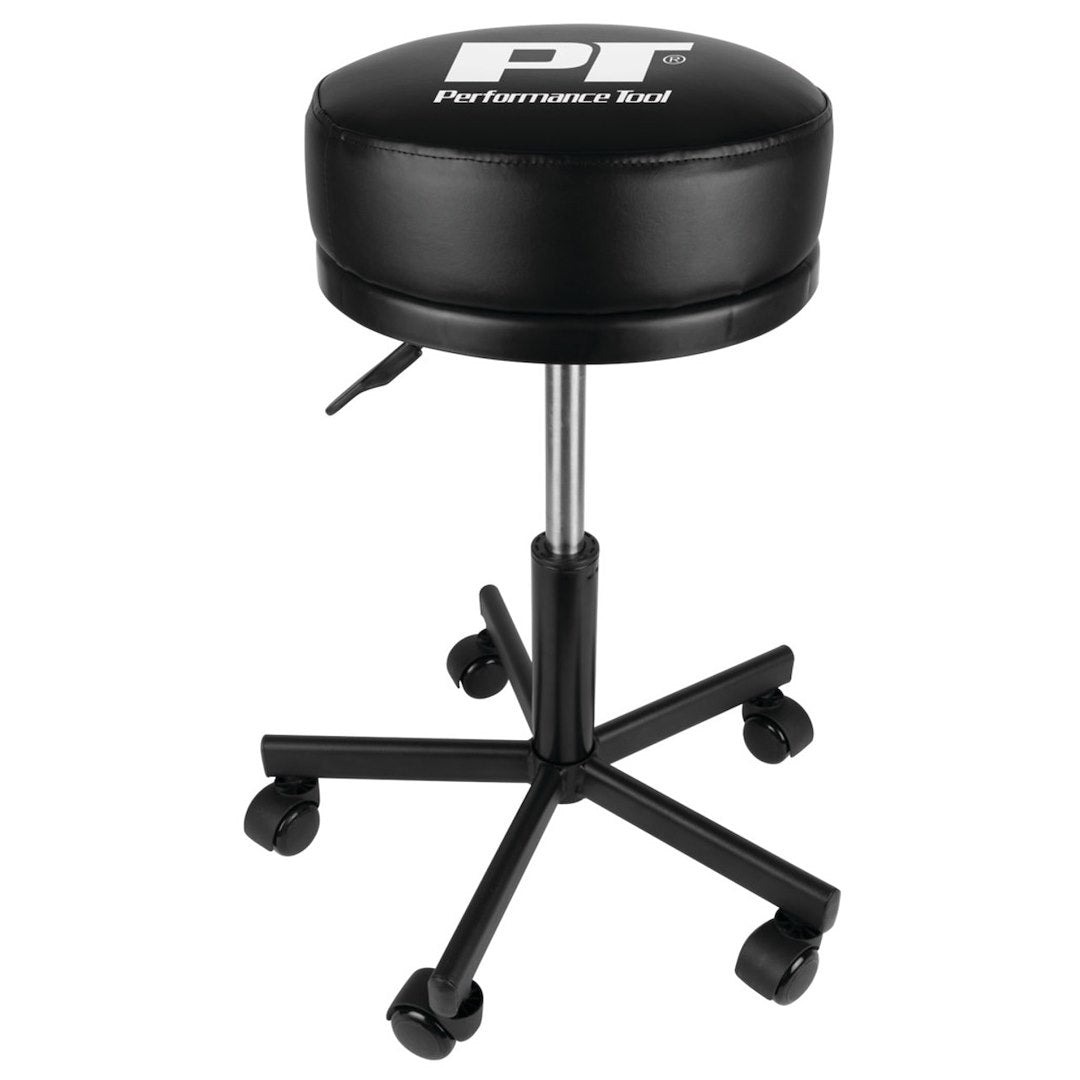PERFORM TOOL PNEUMATIC ROLLING SHOP STOOL [W85033]