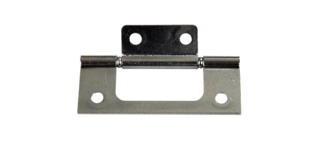 JR PRODUCTS 3' NON-MORT HINGE  CHROME [70645]