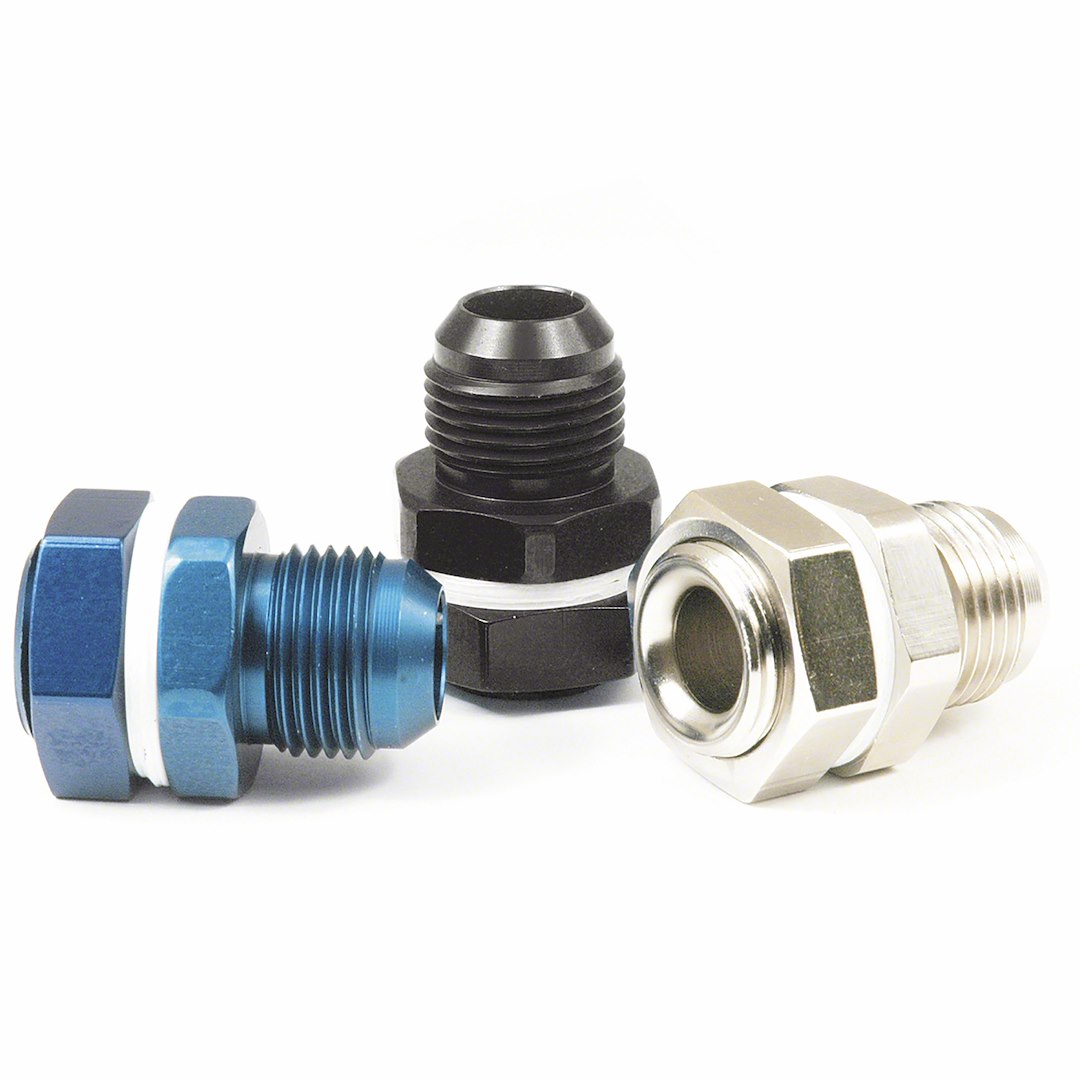 SPEEDFX -10AN BLK FUEL CELL BULKHEAD [579010BK]