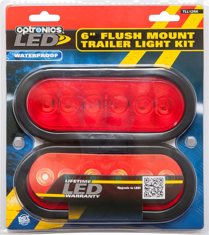 OPTRONICS LED 6 DIODE OVAL KIT [TLL12RK]