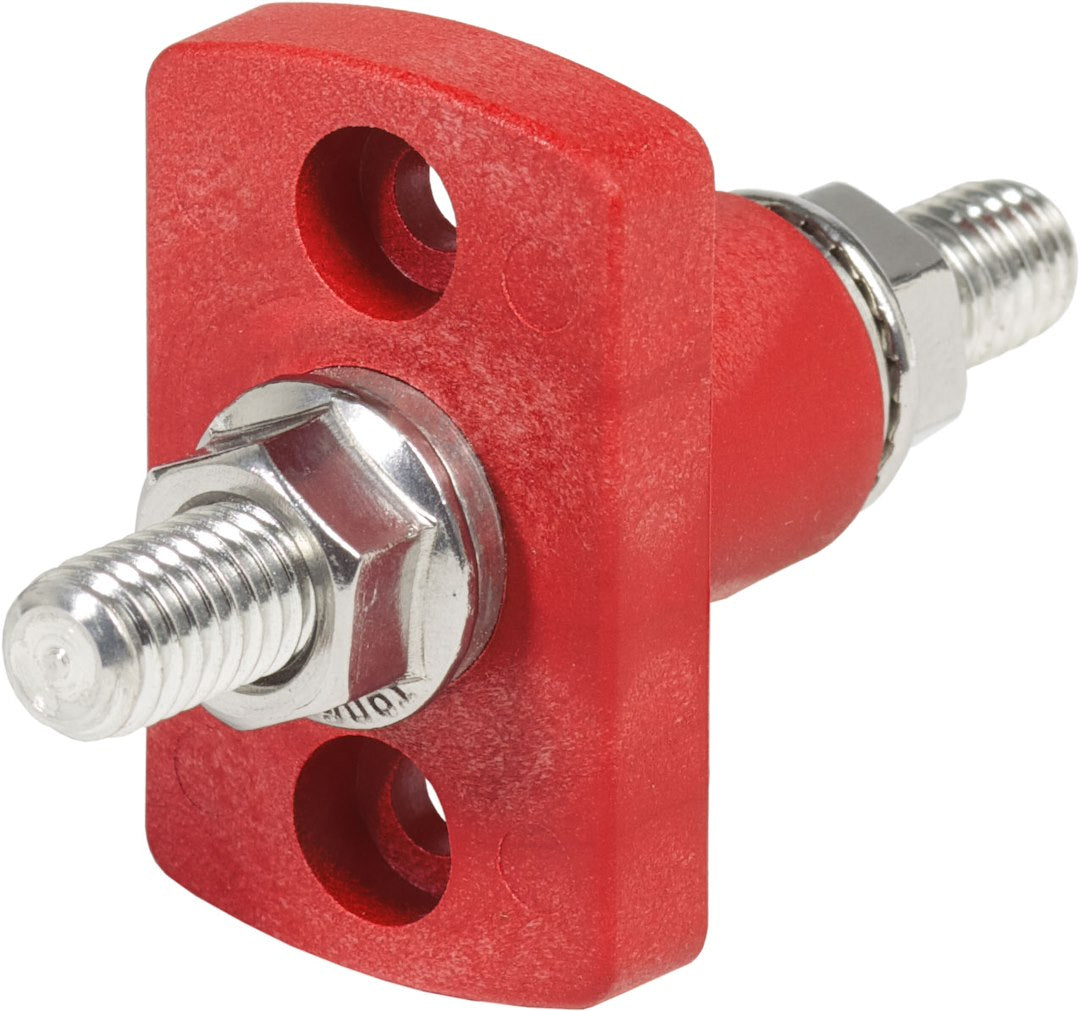 BLUE SEA TERMSM FEEDTHROUGH 3/8-16 STUD RED [2204-BSS]