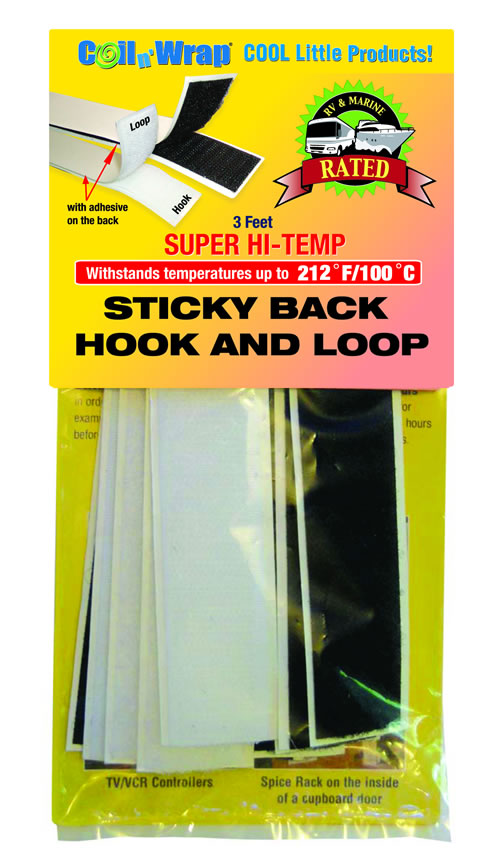 AP PRODUCTS 6' HOOK AND LOOP STICKY BACK - [006-204]
