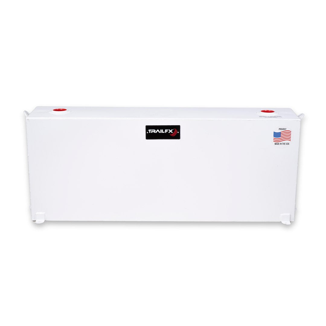 TRAILFX 37 GAL WHITE STEEL RECTANGLE TANK [21040SW]