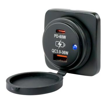 SEA DOG USB-A/USB-C SQUARE SURFACE MT [426531]