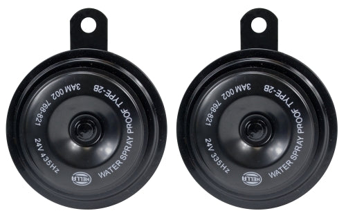 HELLA HORN KIT BX BLK DISC 92MM [002768821]