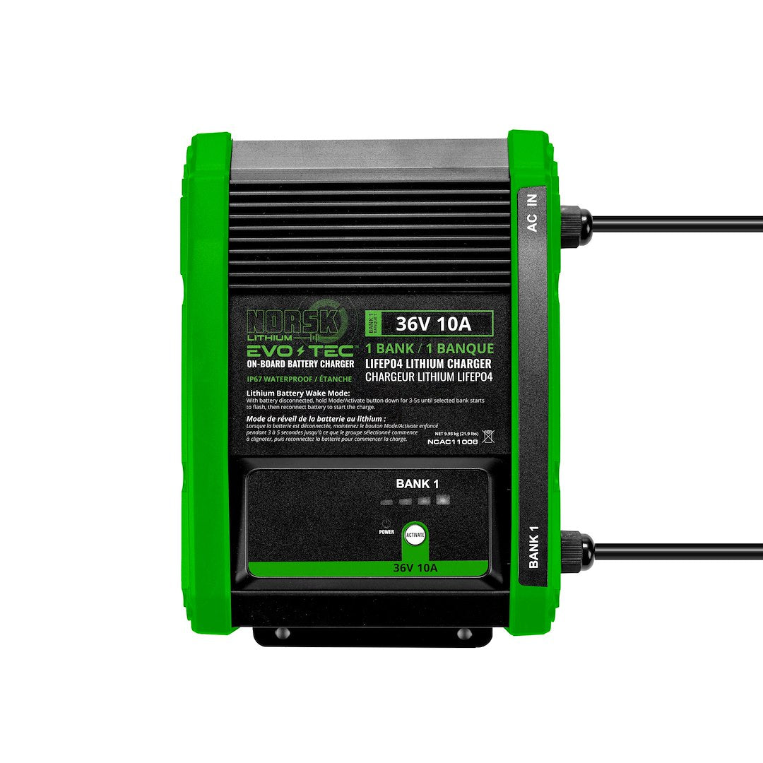 NORSK INC 1BANK 36V-10A LIFEPO4 CHGR [NCAC11008]