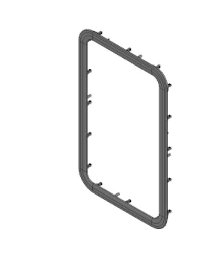 LIPPERT COMP WINDOW FRAME; LOW PROFILE W/ SEAL; [711862]