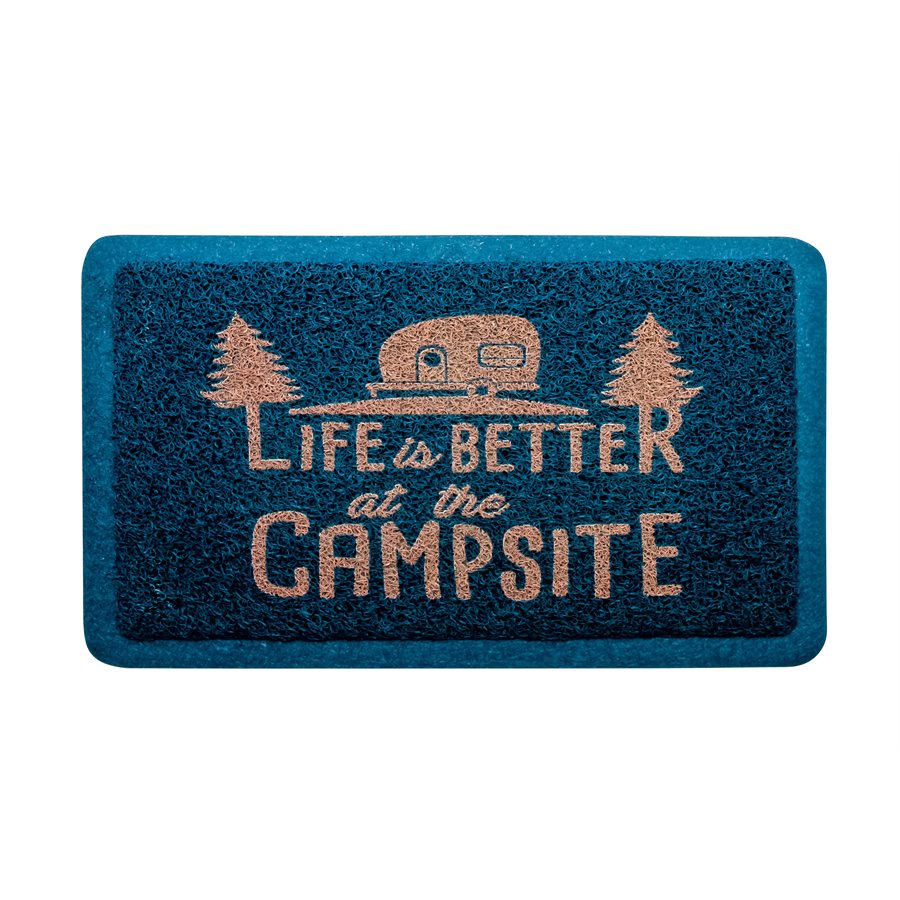 CAMCO LIBATC  SCRUB RUG  BLUE/ORANGE  SMA [53201]