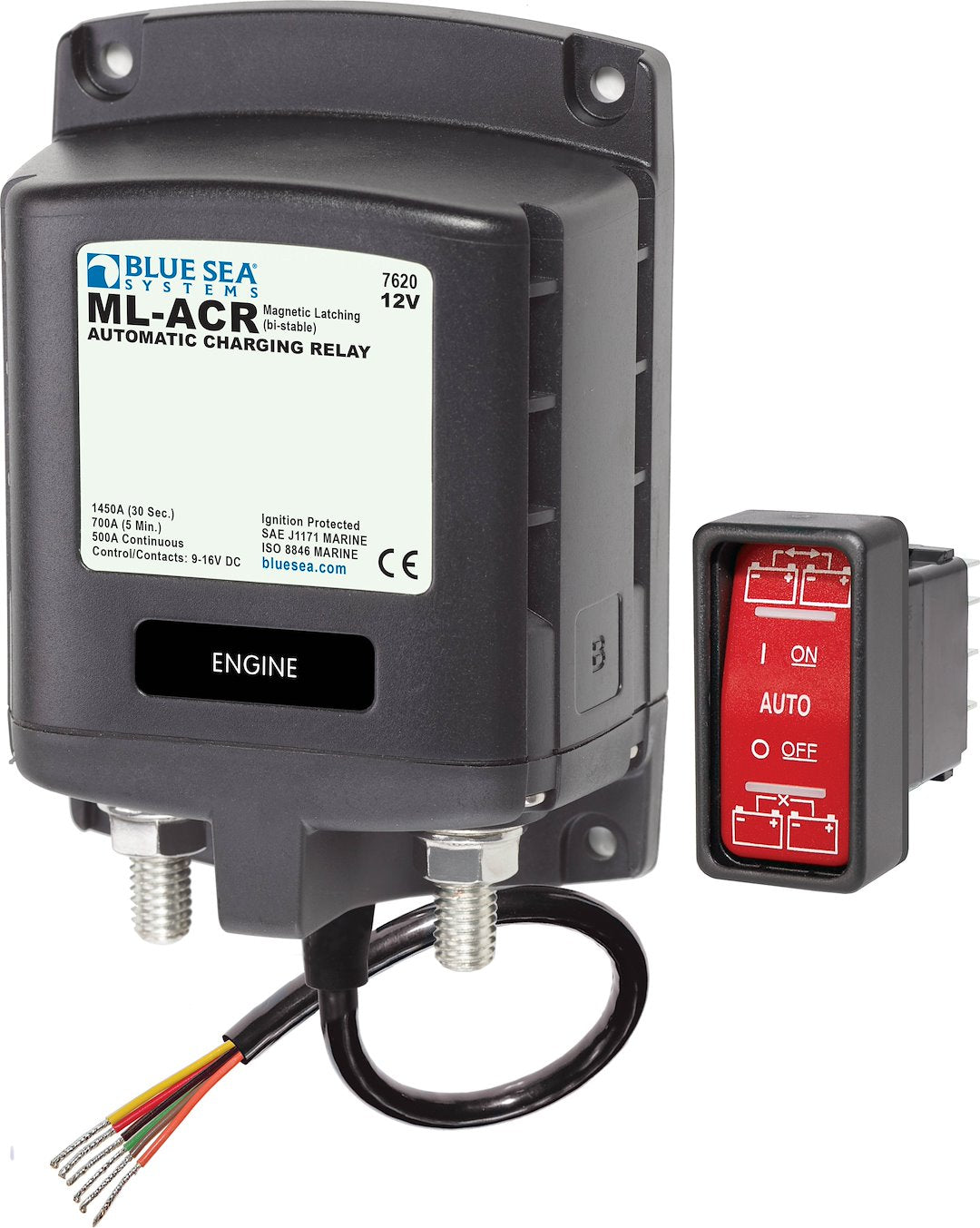 BLUE SEA SOLENOID ML 500A 12V ACR [7620-BSS]