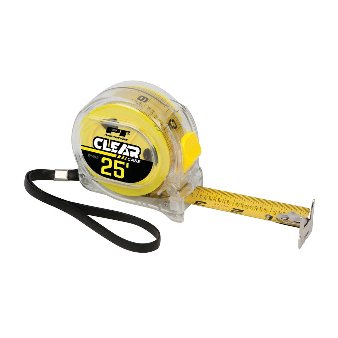 PERFORM TOOL 25' CLEAR TAPE MEASURE [W5041]